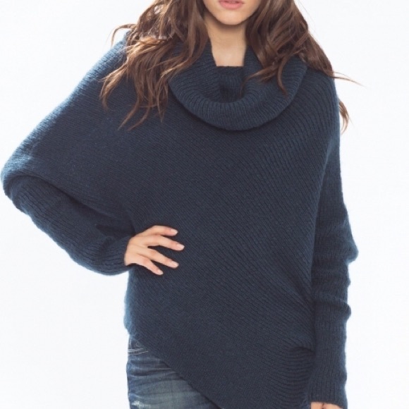 { Wooden Ships } Cowl Neck Asymmetrical Sweater - Picture 2 of 4